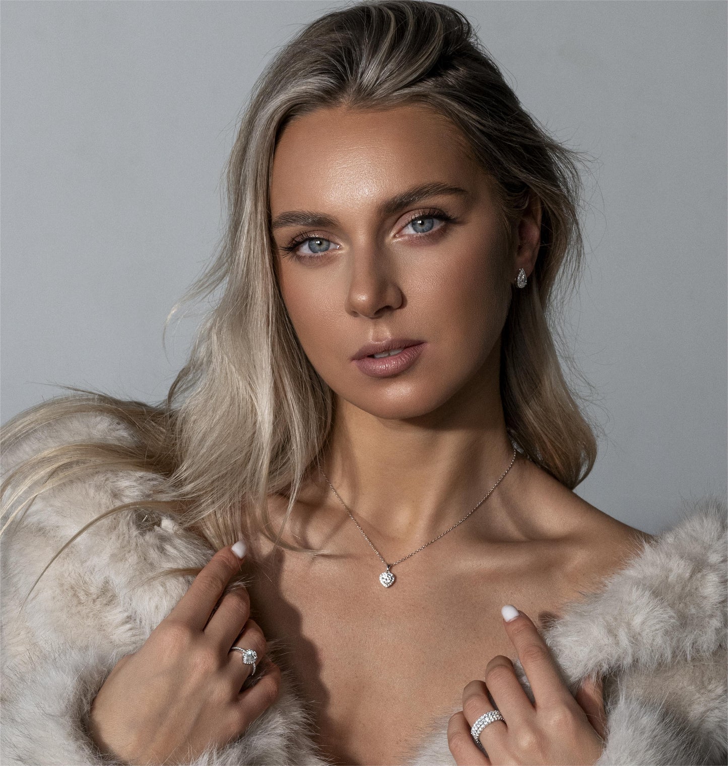 Serenity Heart Moissanite Pendant