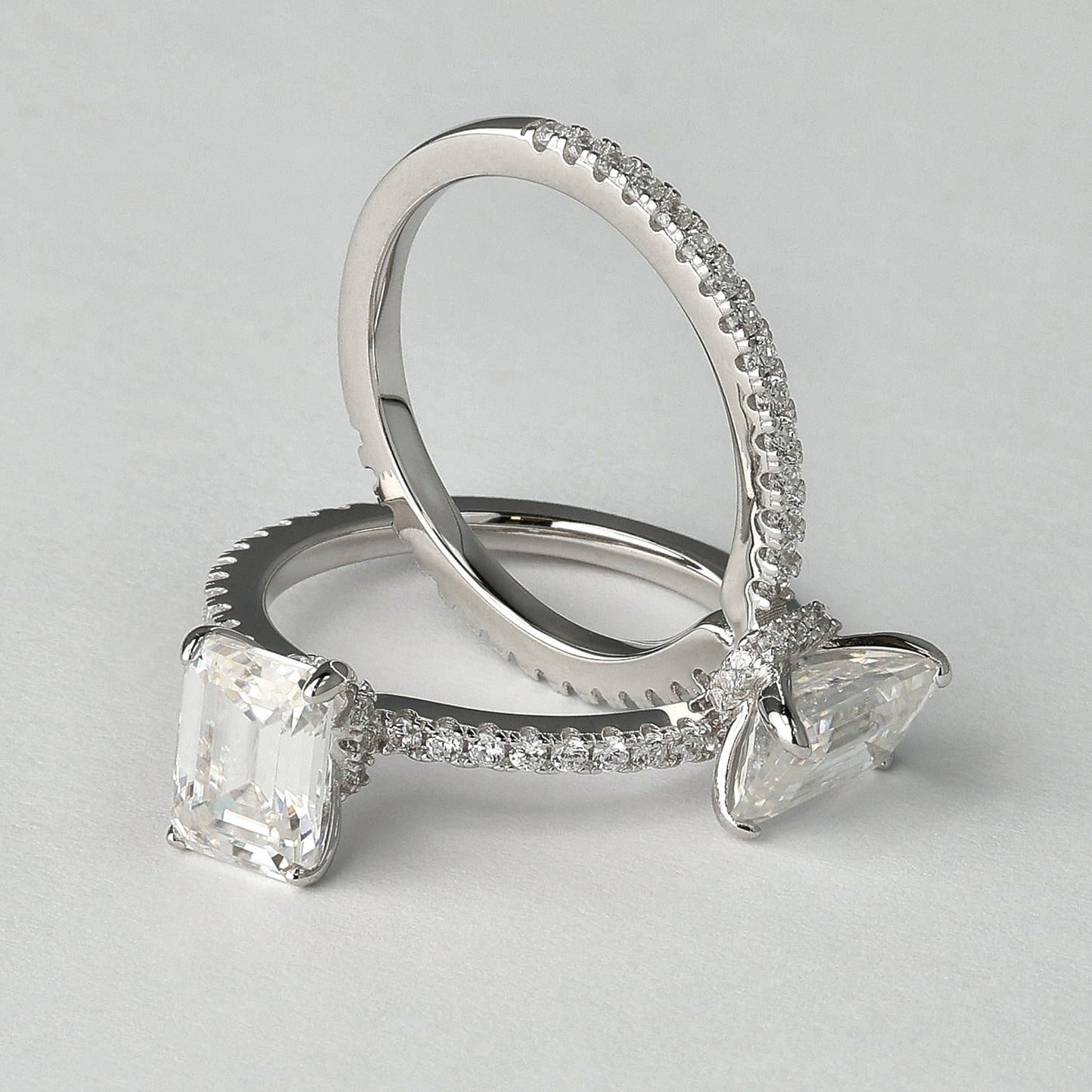 Emerald Signature Moissanite Ring