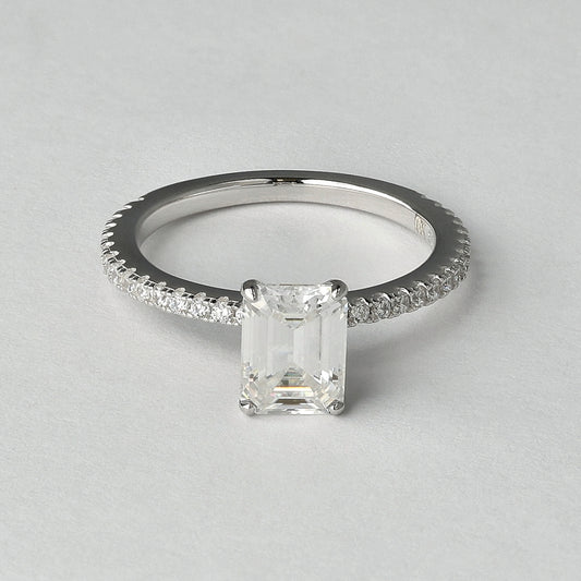 Emerald Signature Moissanite Ring