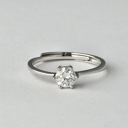 The I Do Resizable Moissanite Ring