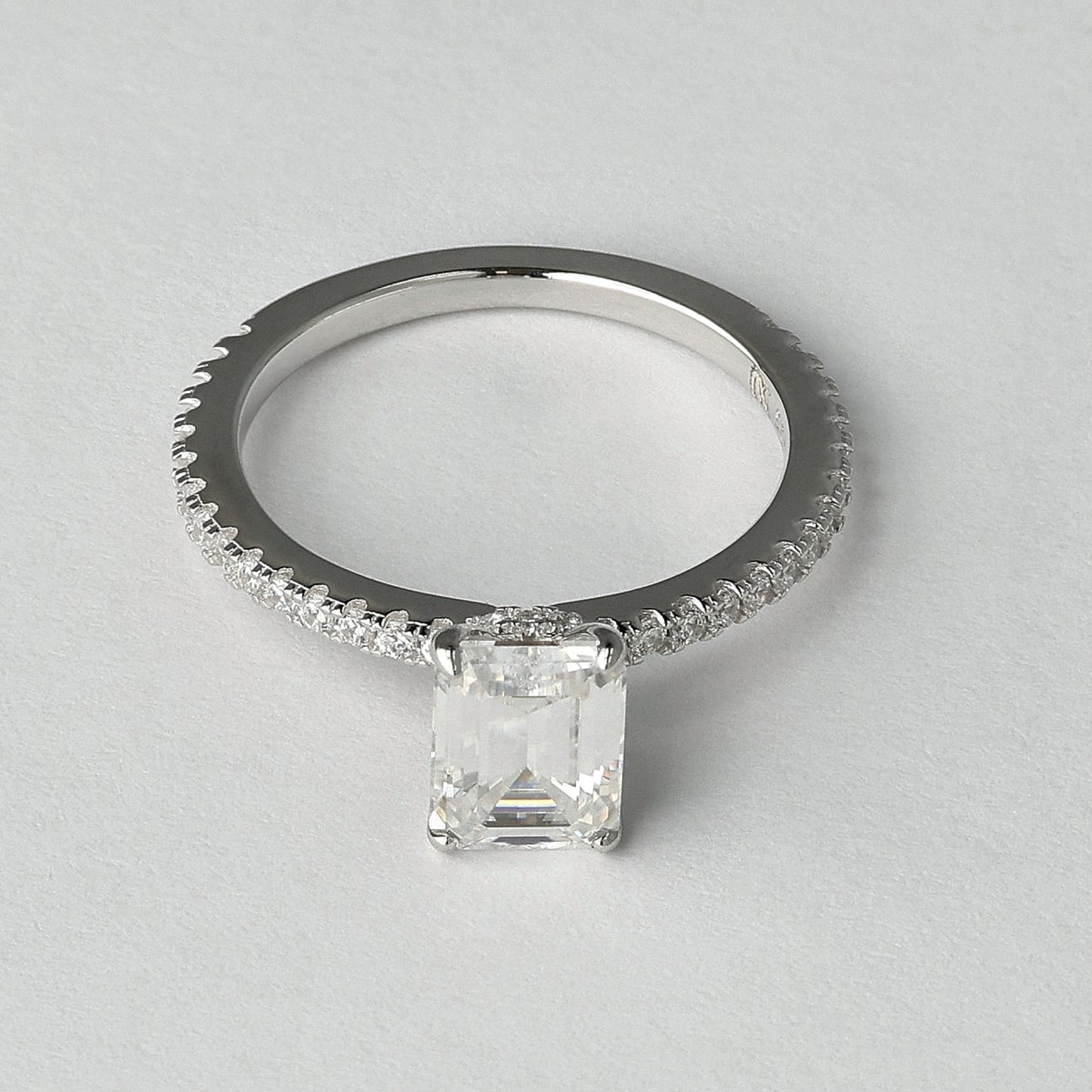 Emerald Signature Moissanite Ring