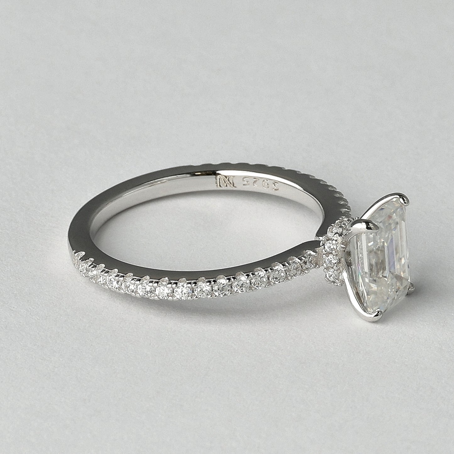 Emerald Signature Moissanite Ring