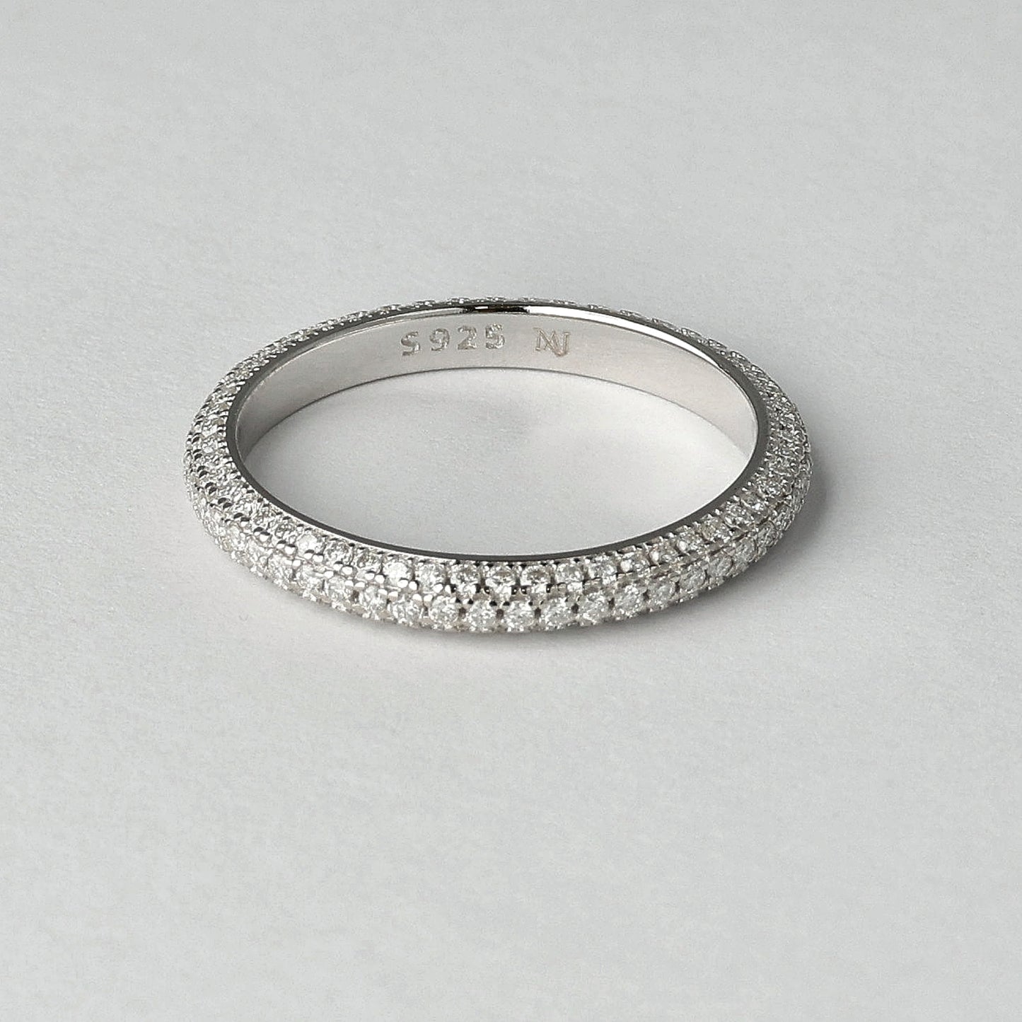 Crown Eternity Moissanite Ring