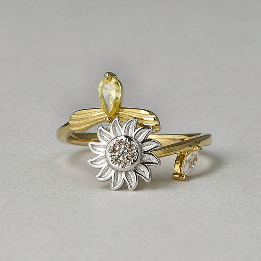 Bee Kind 18K Gold Plated Ring