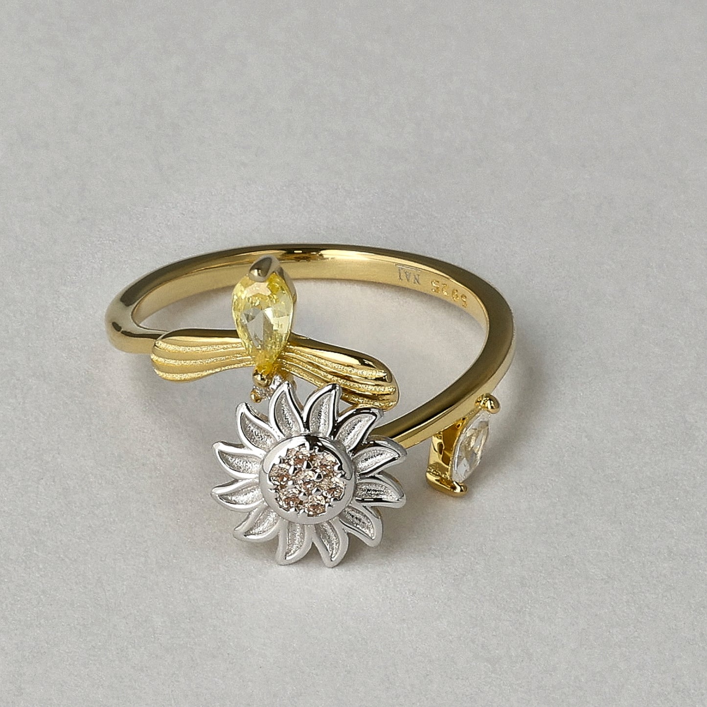 Bee Kind 18K Gold Plated Ring