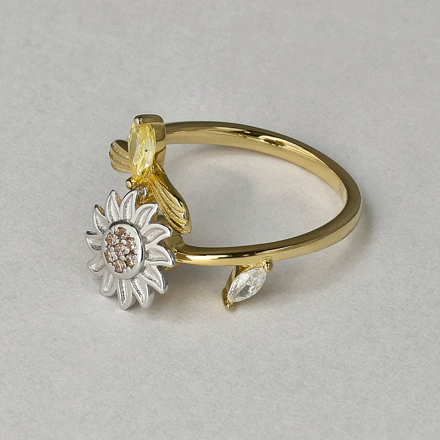 Bee Kind 18K Gold Plated Ring