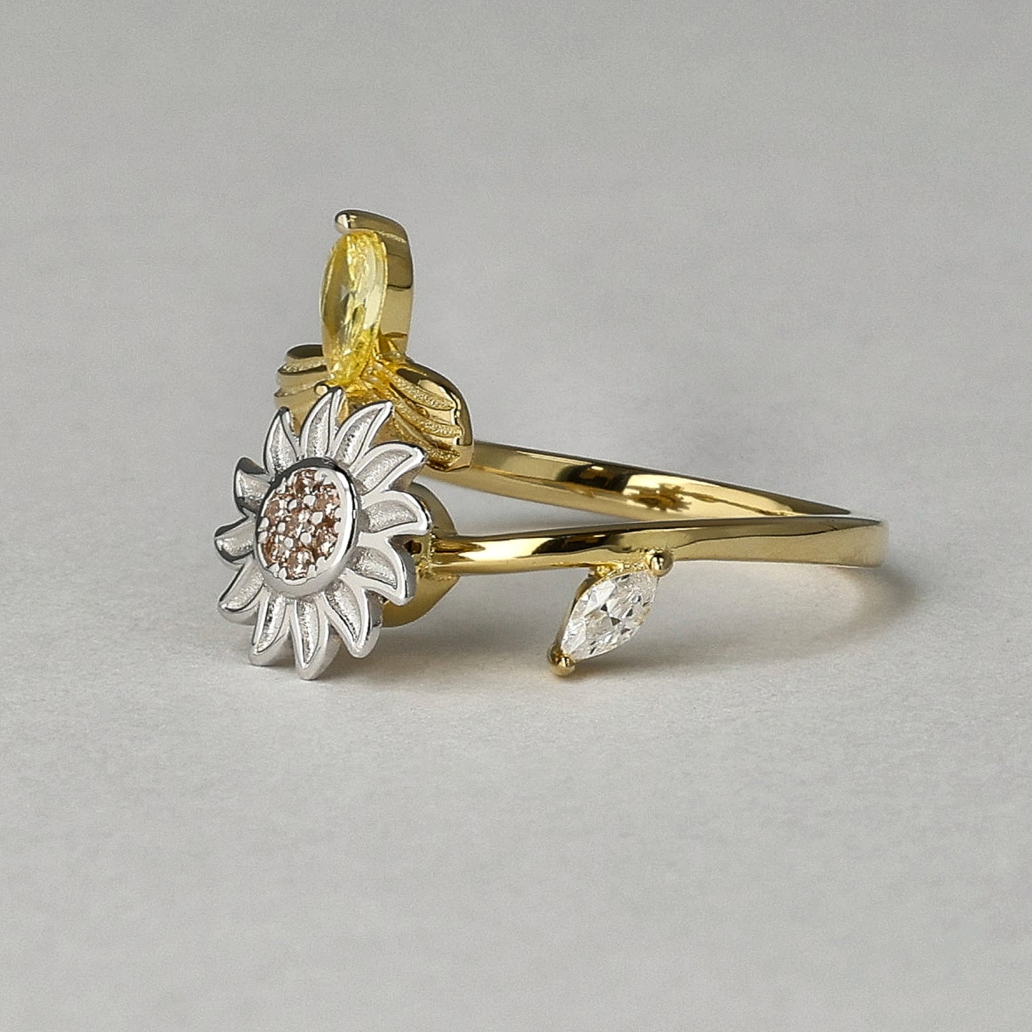 Bee Kind 18K Gold Plated Ring