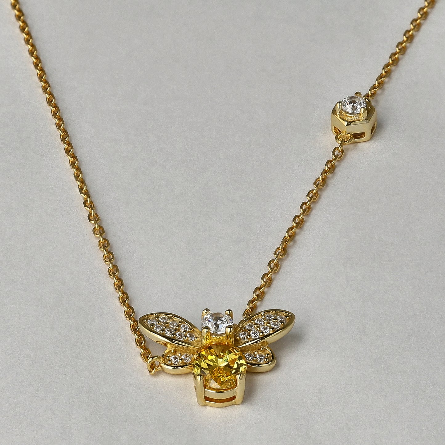 Chasing the Sun Honeybee Necklace