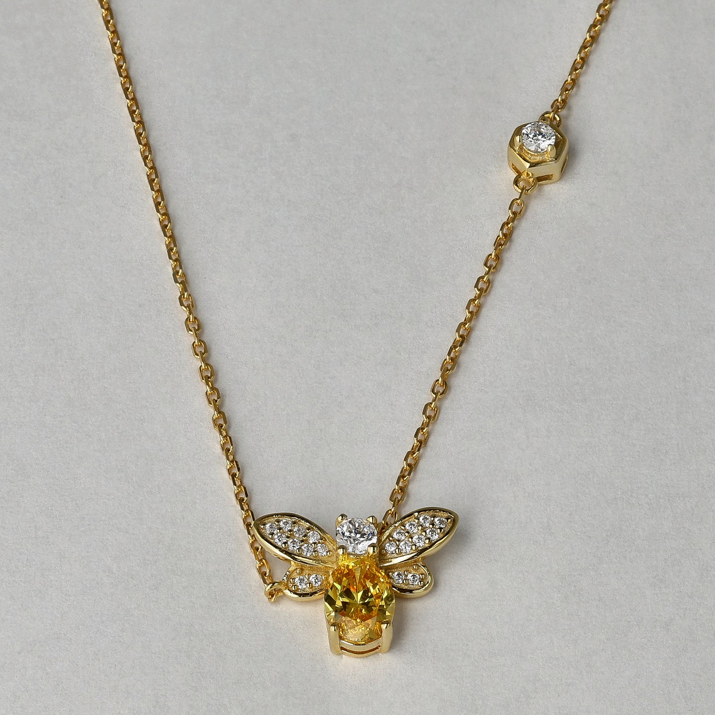 Chasing the Sun Honeybee Necklace