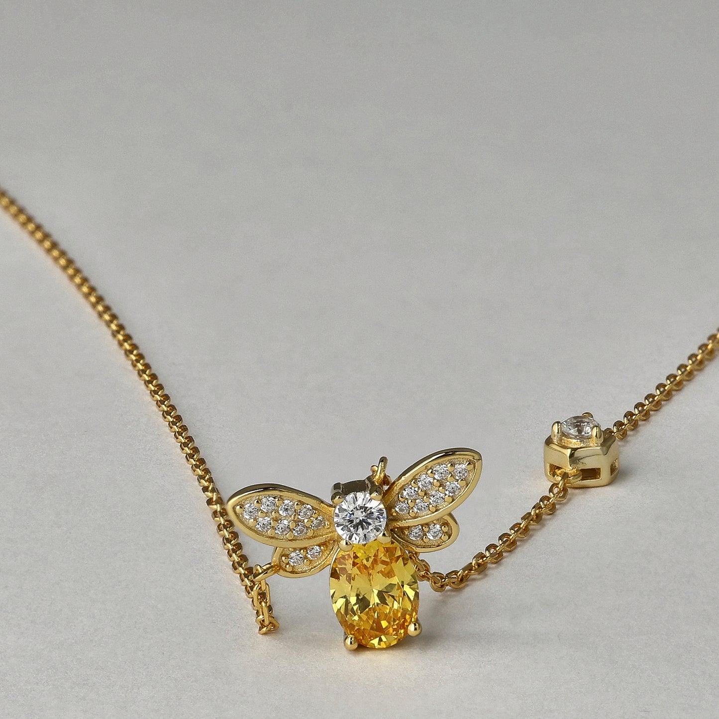 Chasing the Sun Honeybee Necklace