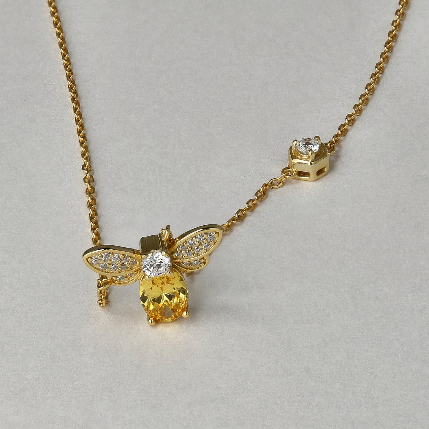 Chasing the Sun Honeybee Necklace