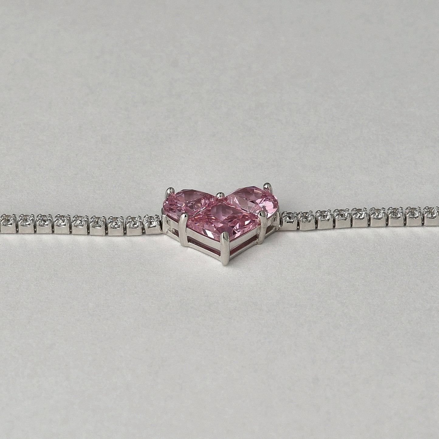 Rosé Embrace Heart Bracelet