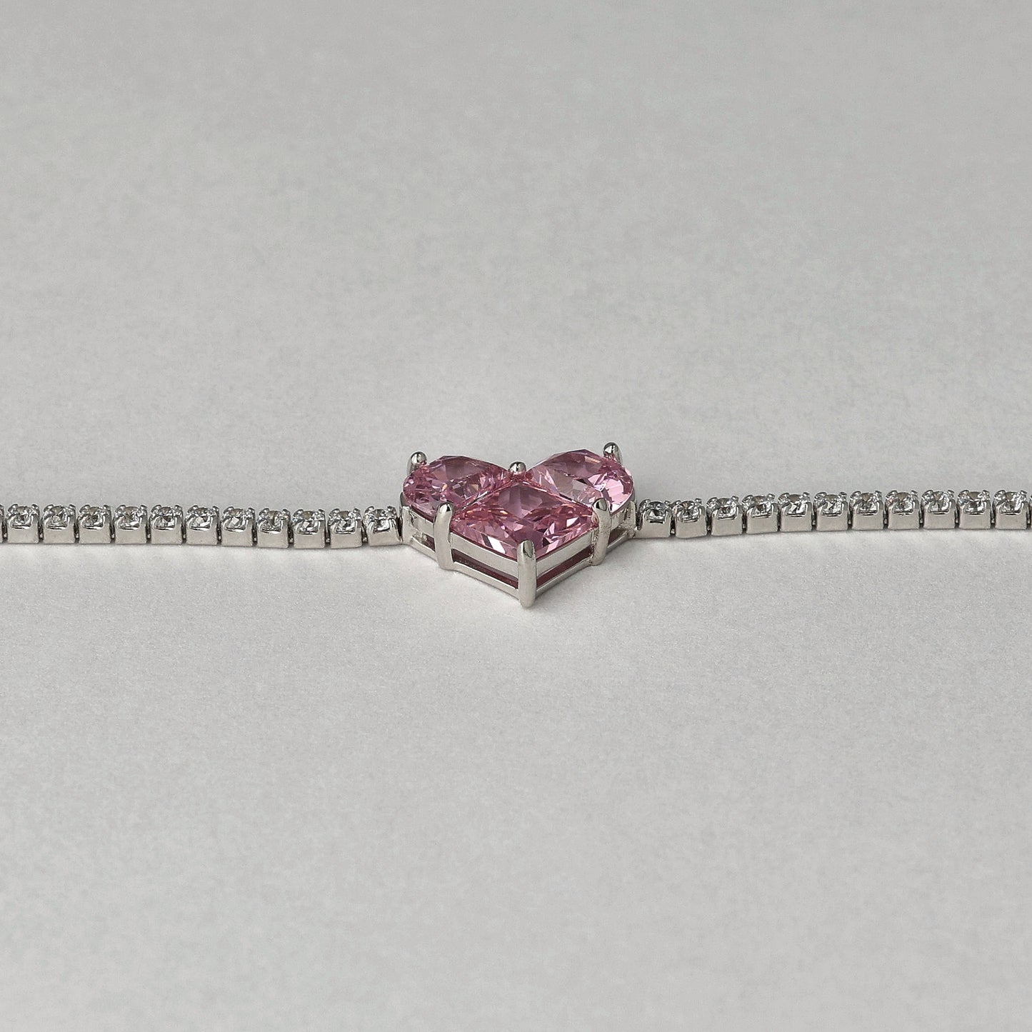 Rosé Embrace Heart Bracelet