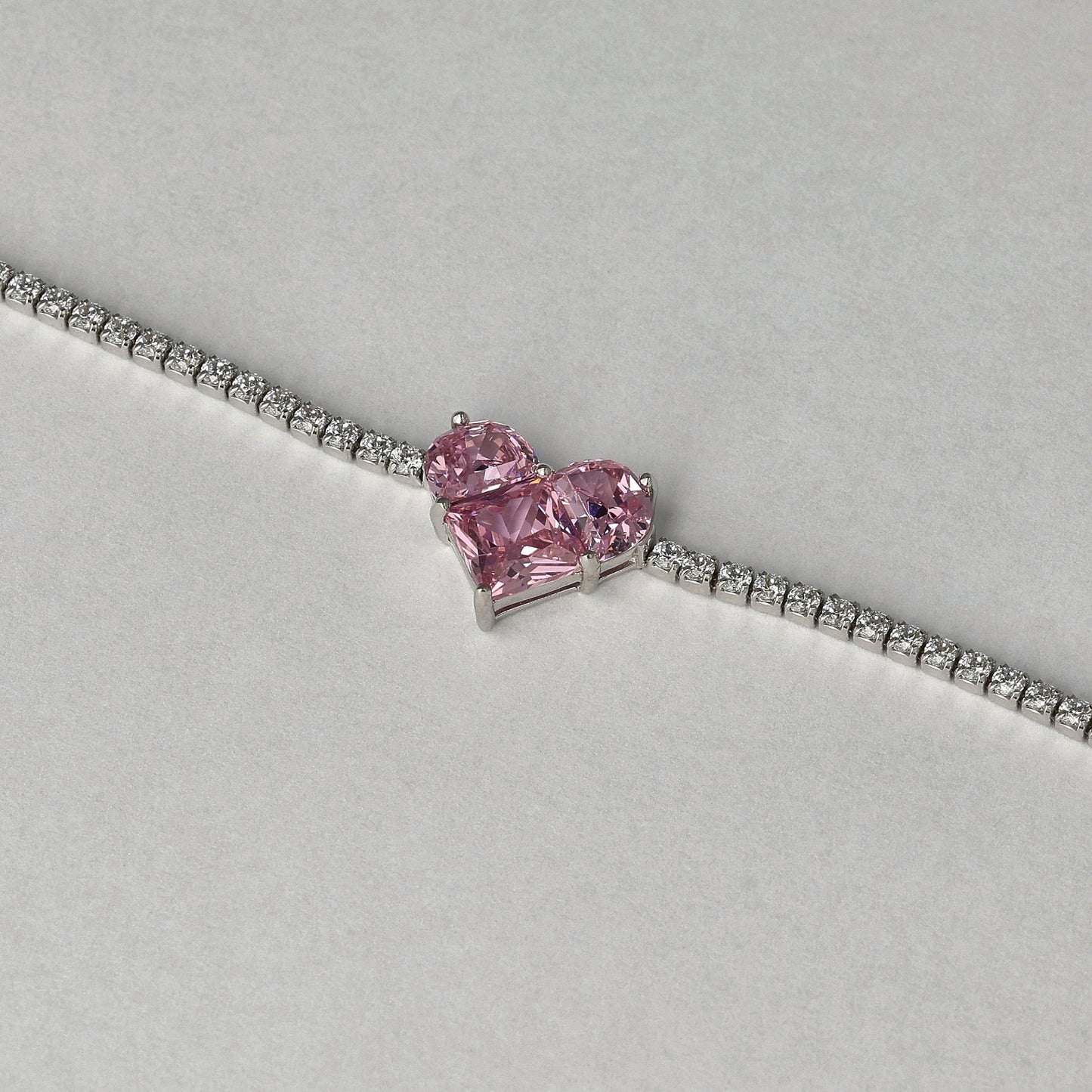 Rosé Embrace Heart Bracelet