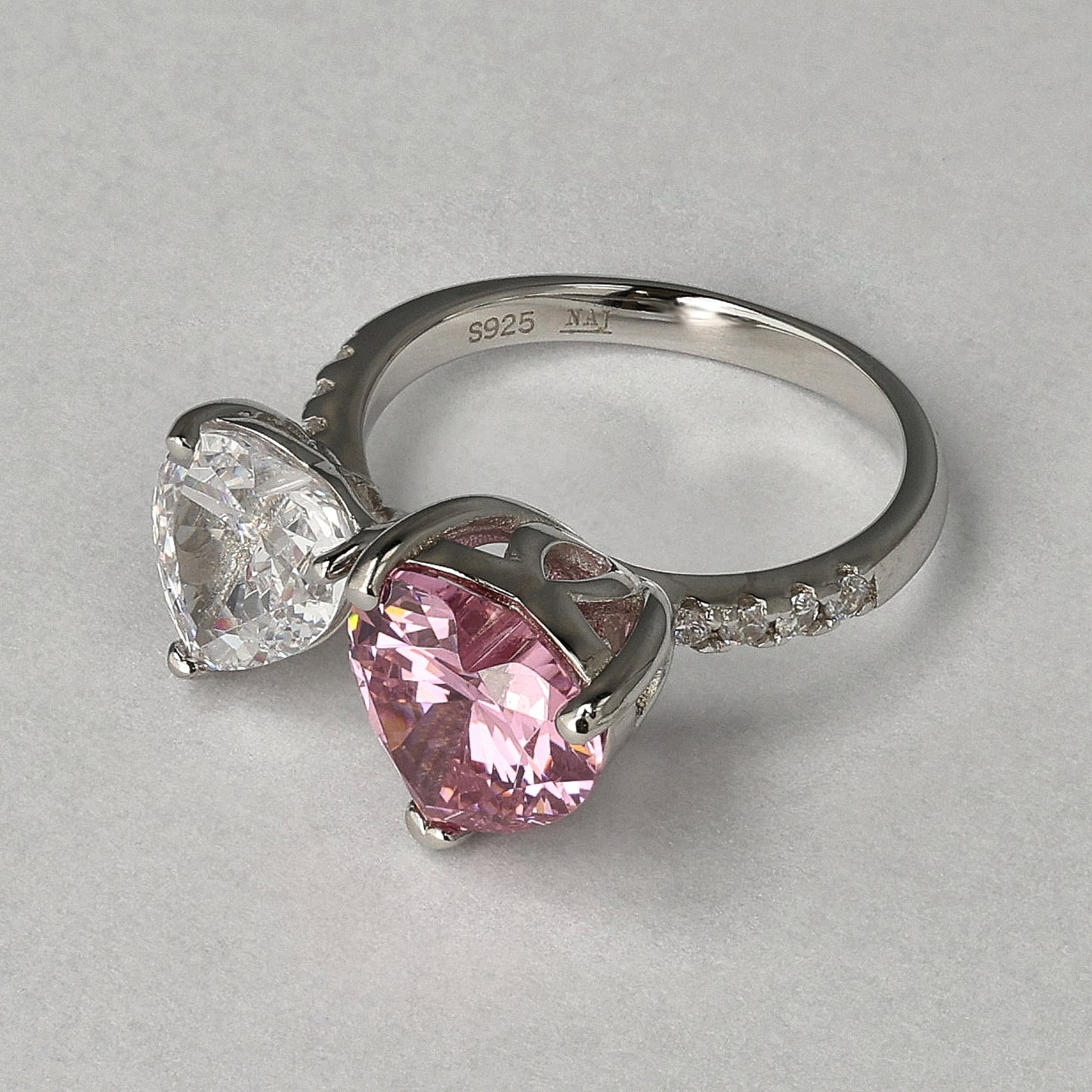 Aligned Hearts Radiance Ring